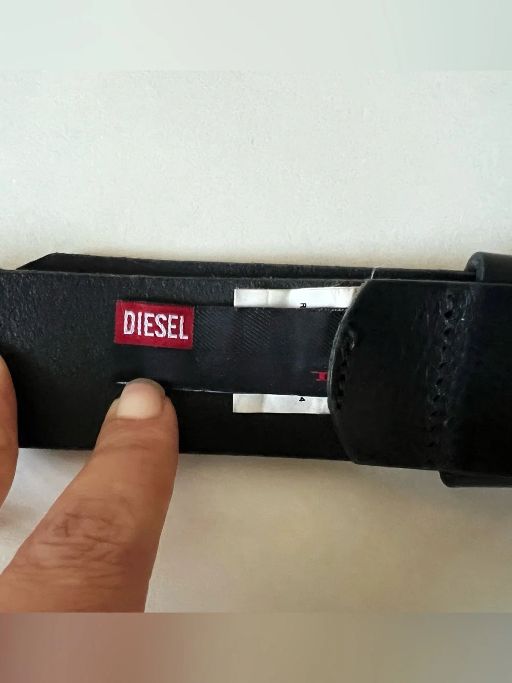 Diesel Black Leather Studded Belt with Silver Buckle Made in Italy Vintage